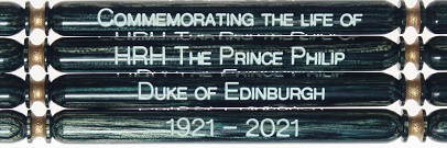 Duke of Edinburgh silver blue wood bobbin